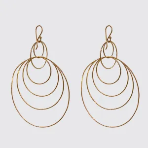 Vermeil Concentric Rings- Earring