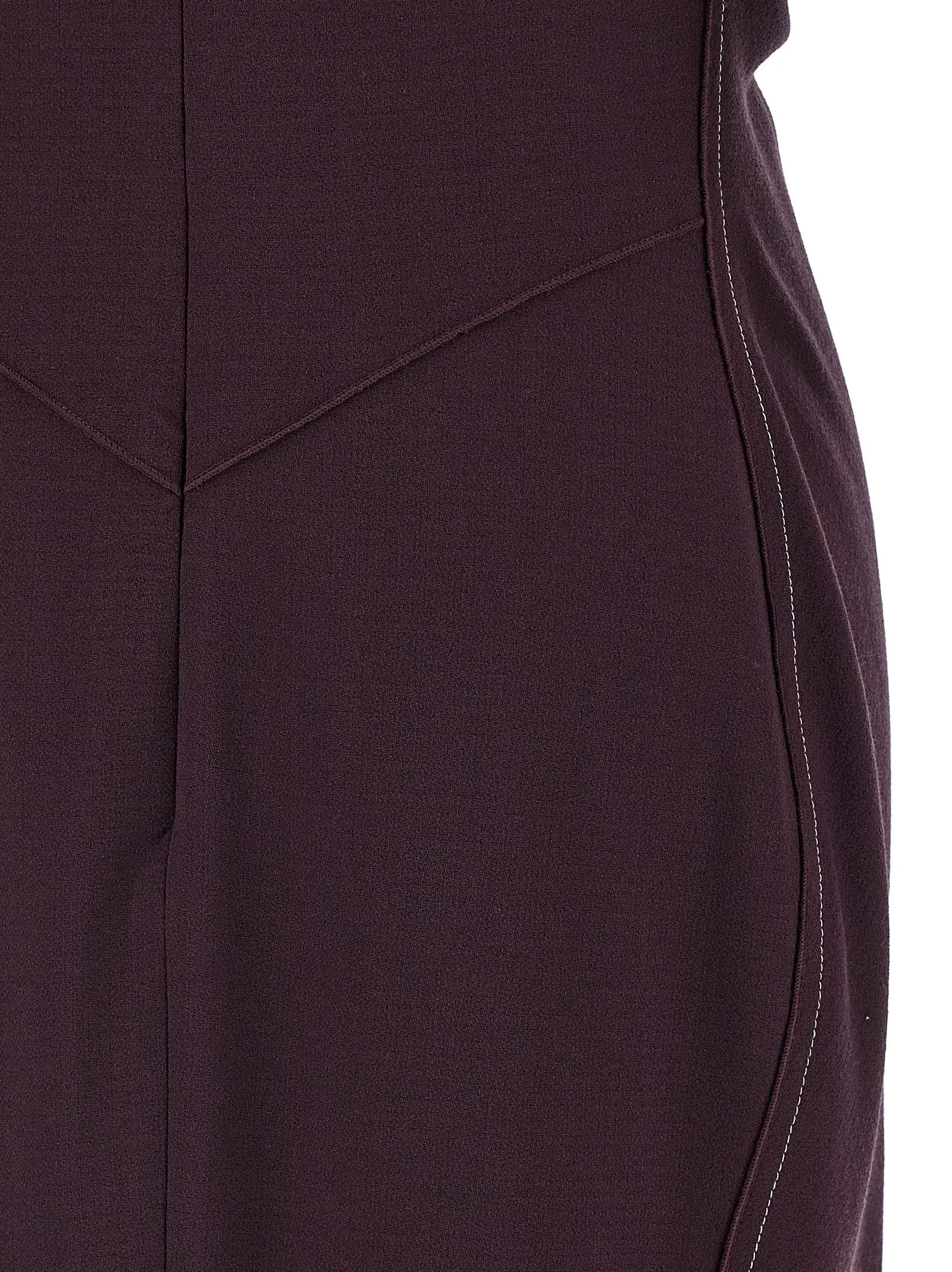Victoria Beckham 'samlade V Neck Midi' klänning
