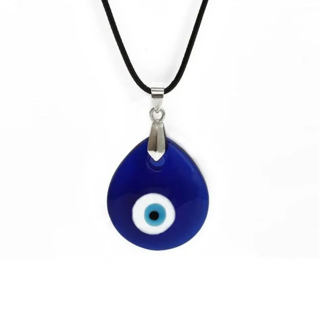 Vintage Eye Pendant Necklace For Women Gold Chain Wedding Jewelry