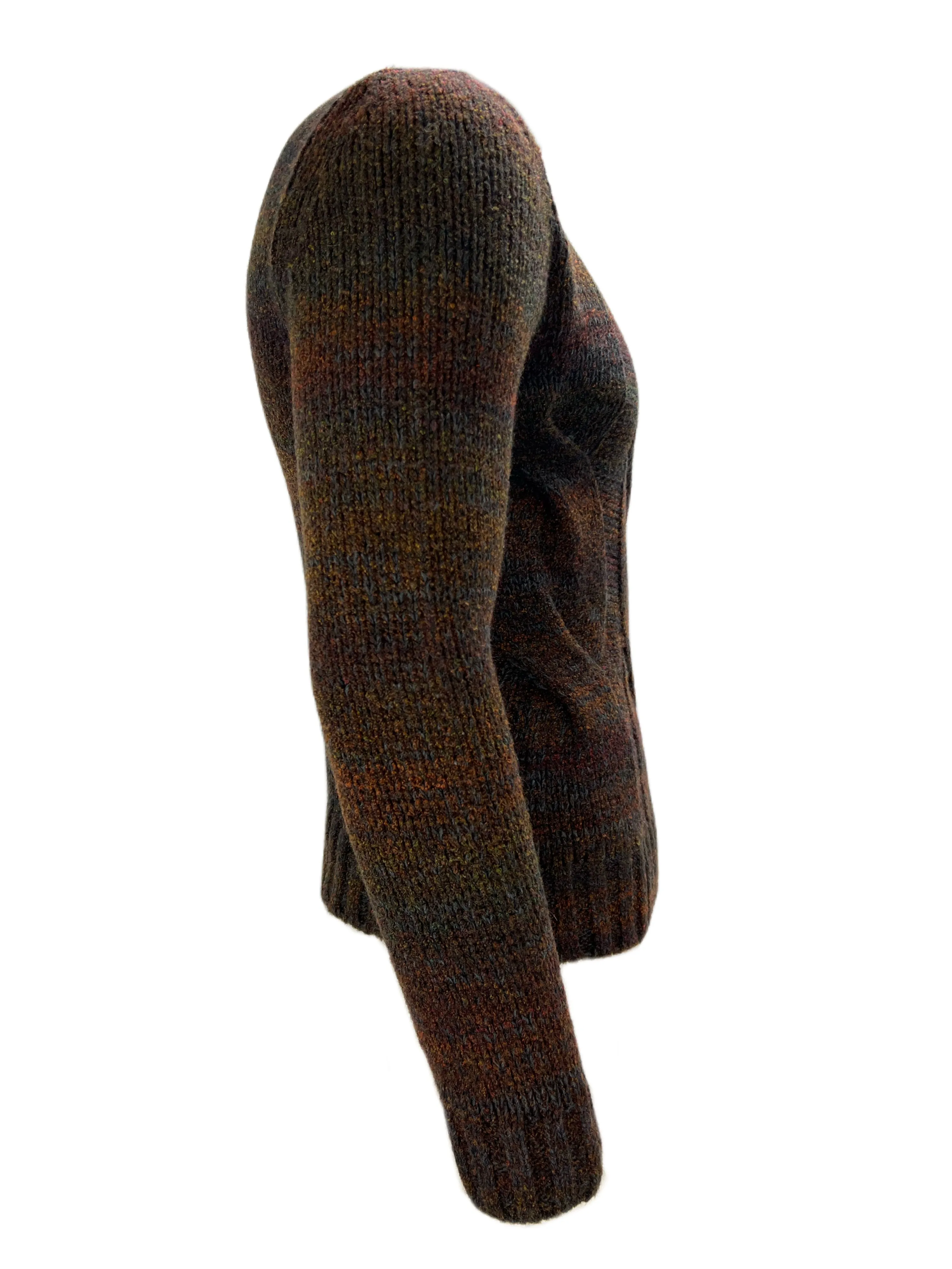 VNECK Men's Brown Long Sleeve Knitted Pullover Sz XXL NWT