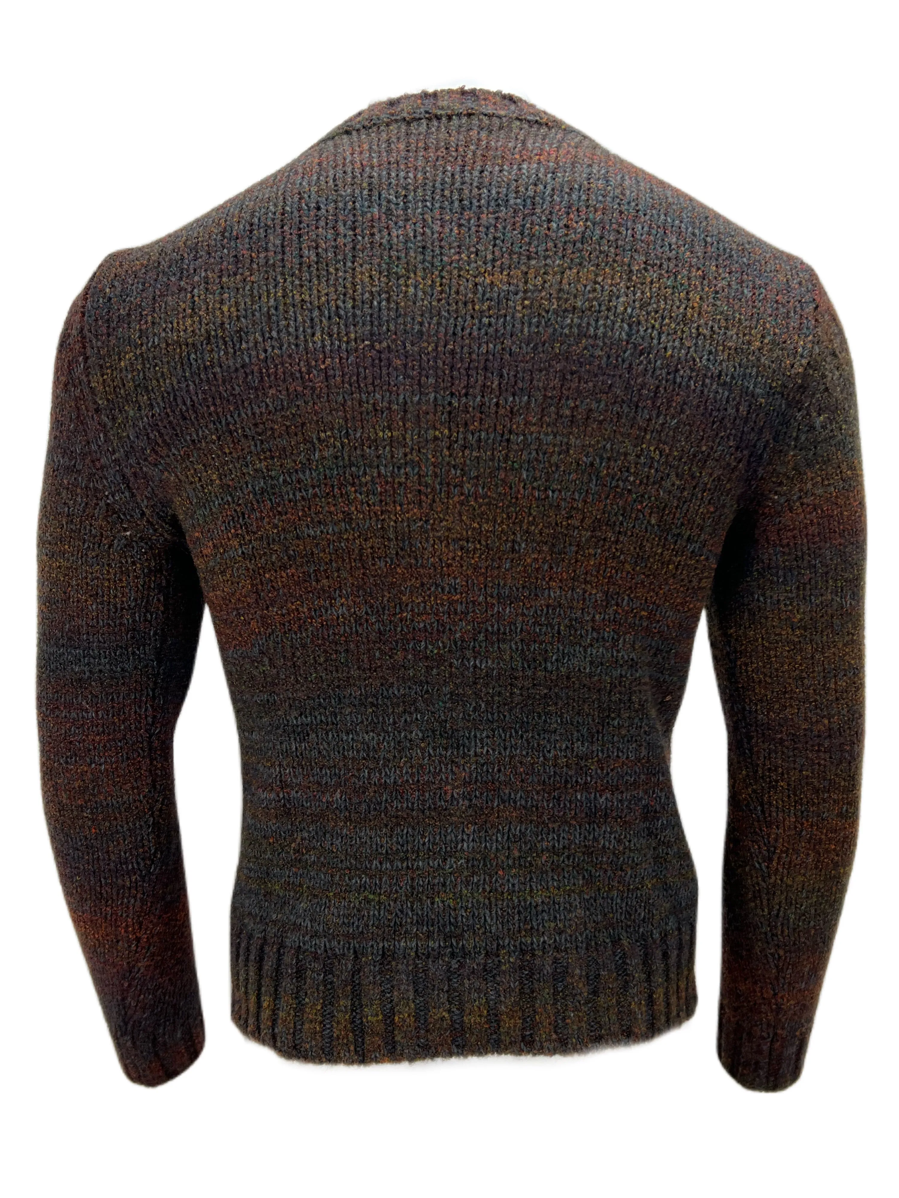 VNECK Men's Brown Long Sleeve Knitted Pullover Sz XXL NWT