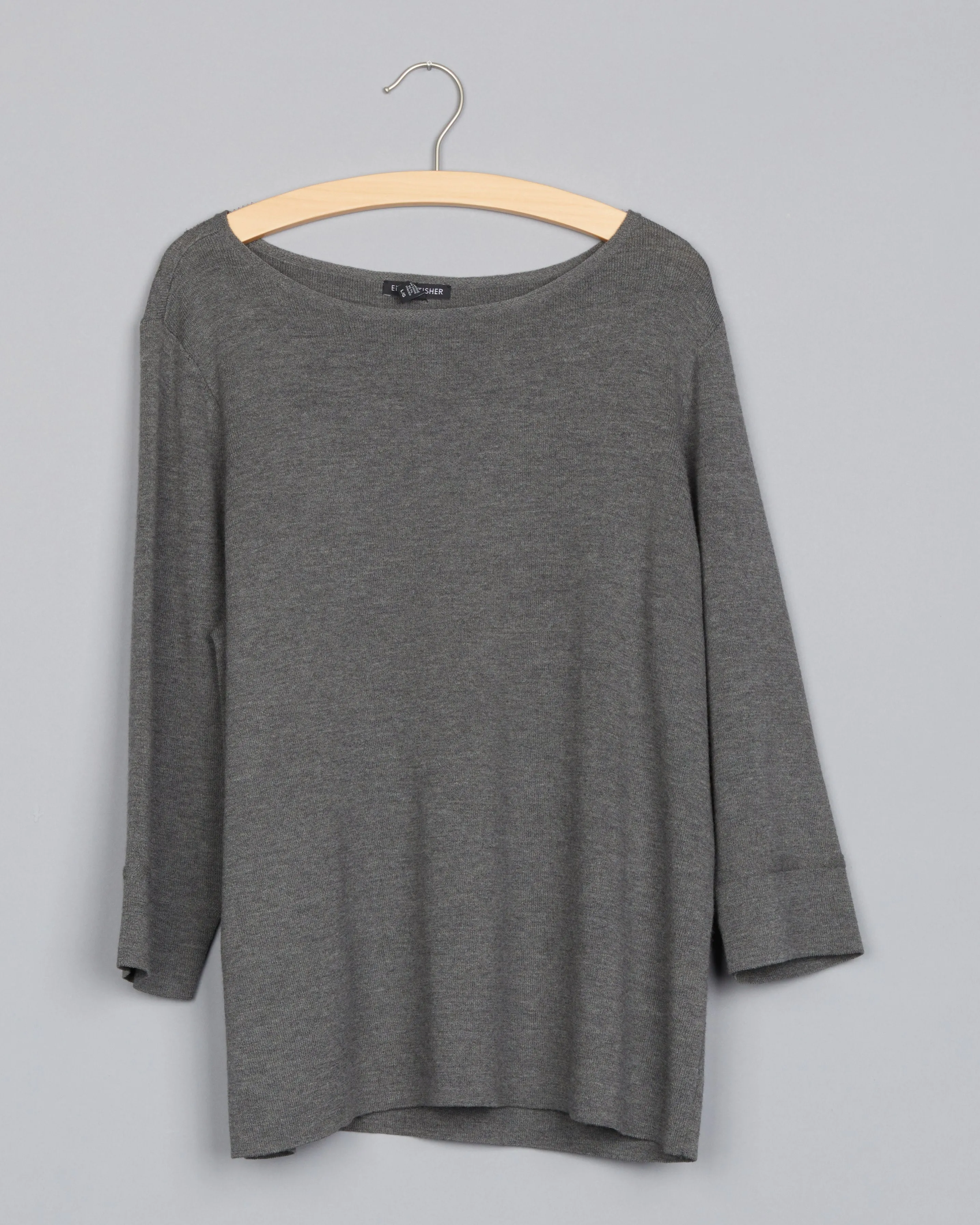 Washable Wool Crepe Pullover