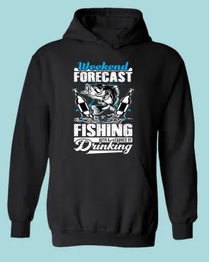 Weekend forecast fishing hoodie
