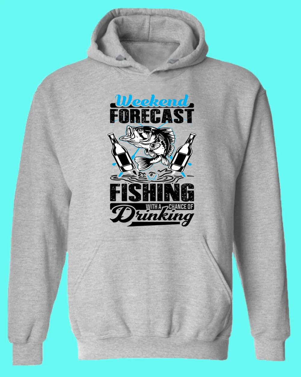 Weekend forecast fishing hoodie