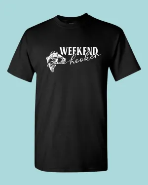 Weekend Hooker fishing t-shirt, fisher dad tees