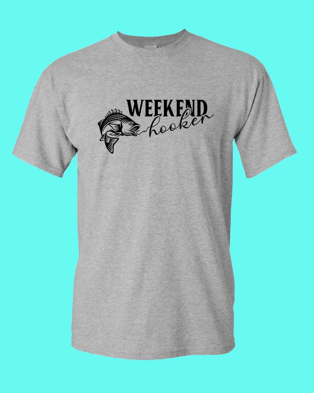 Weekend Hooker fishing t-shirt, fisher dad tees