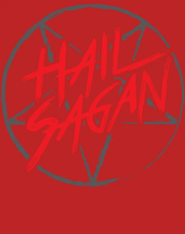 Weird Science Hail Sagan Official Women's T-shirt (Red)