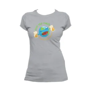 Weird Science Save The Earth - Beer Official Women's T-shirt (Heather Grey)