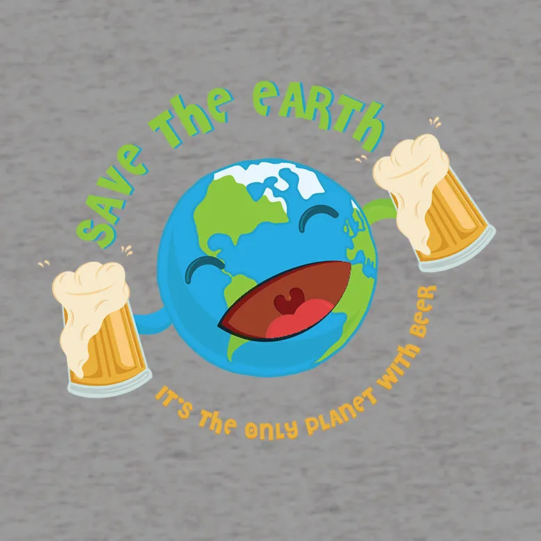 Weird Science Save The Earth - Beer Official Women's T-shirt (Heather Grey)