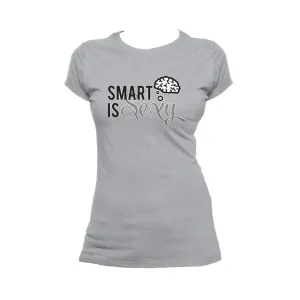 Weird Science Smart Is Sexy Official Women's T-shirt (Heather Grey)