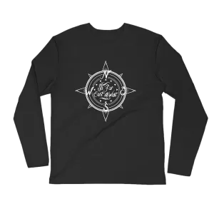 White Compass Logo Long Sleeve T-Shirt