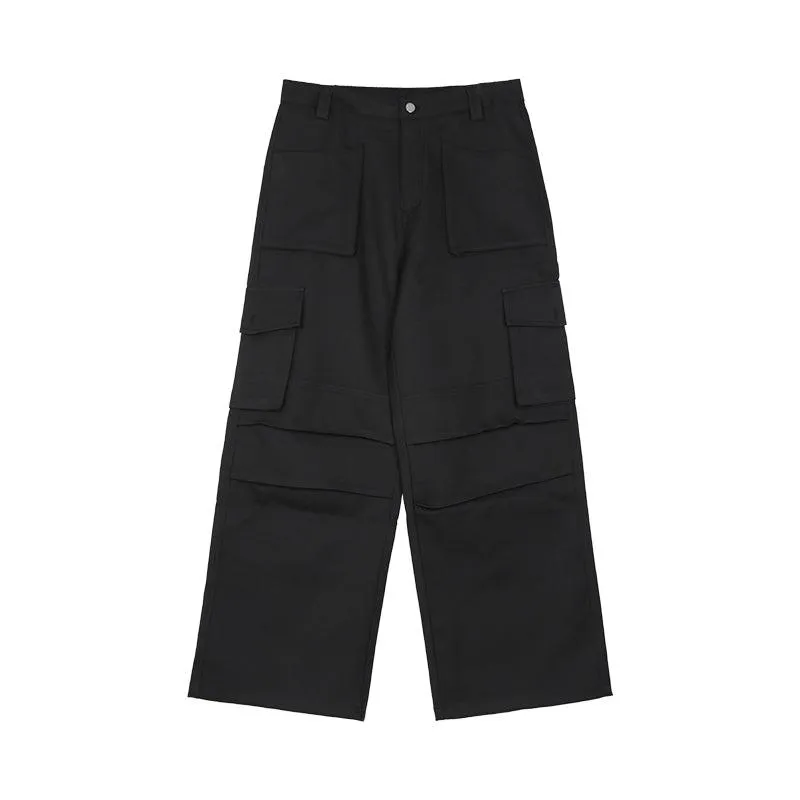 Wide-leg Cargo Pants