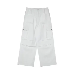 Wide-leg Cargo Pants