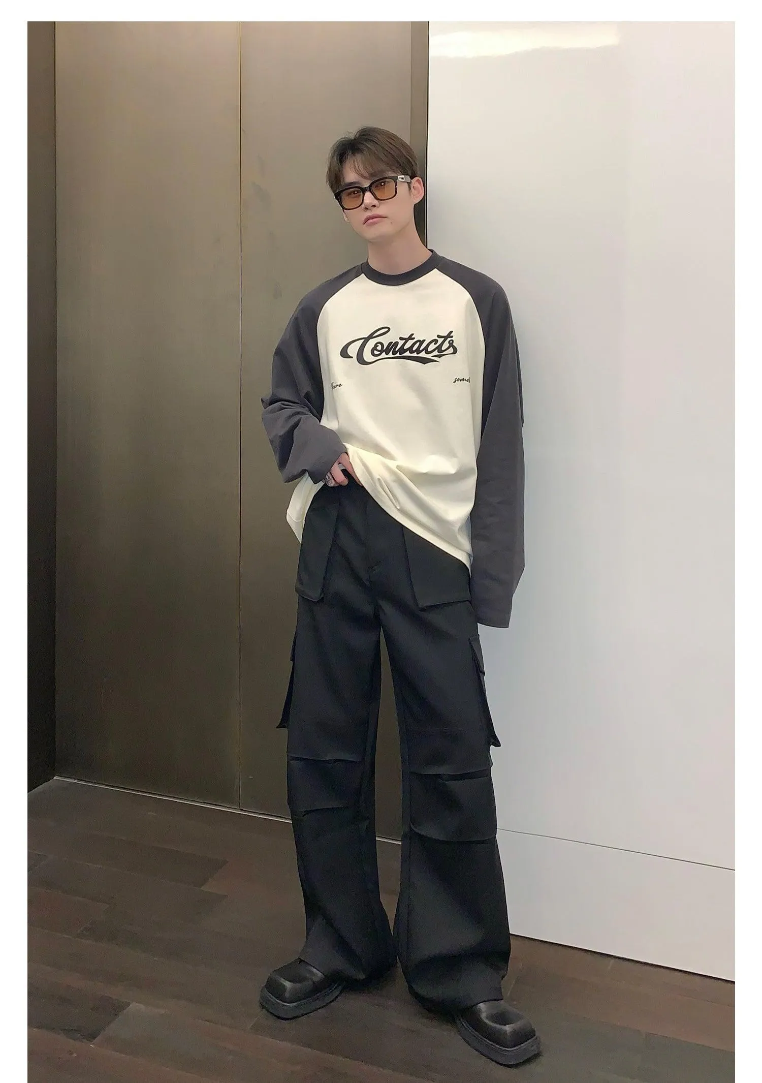 Wide-leg Cargo Pants