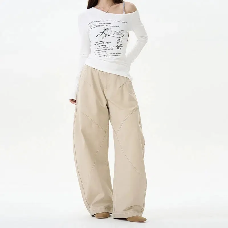 Wide-Leg Casual Pants