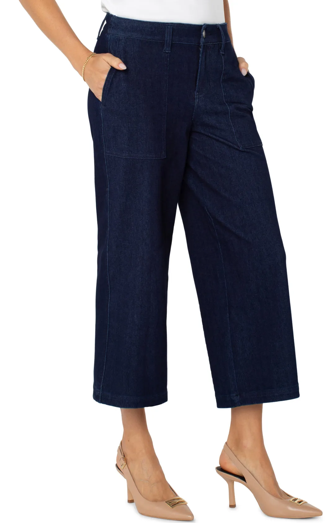 Wide Leg Indigo Rise