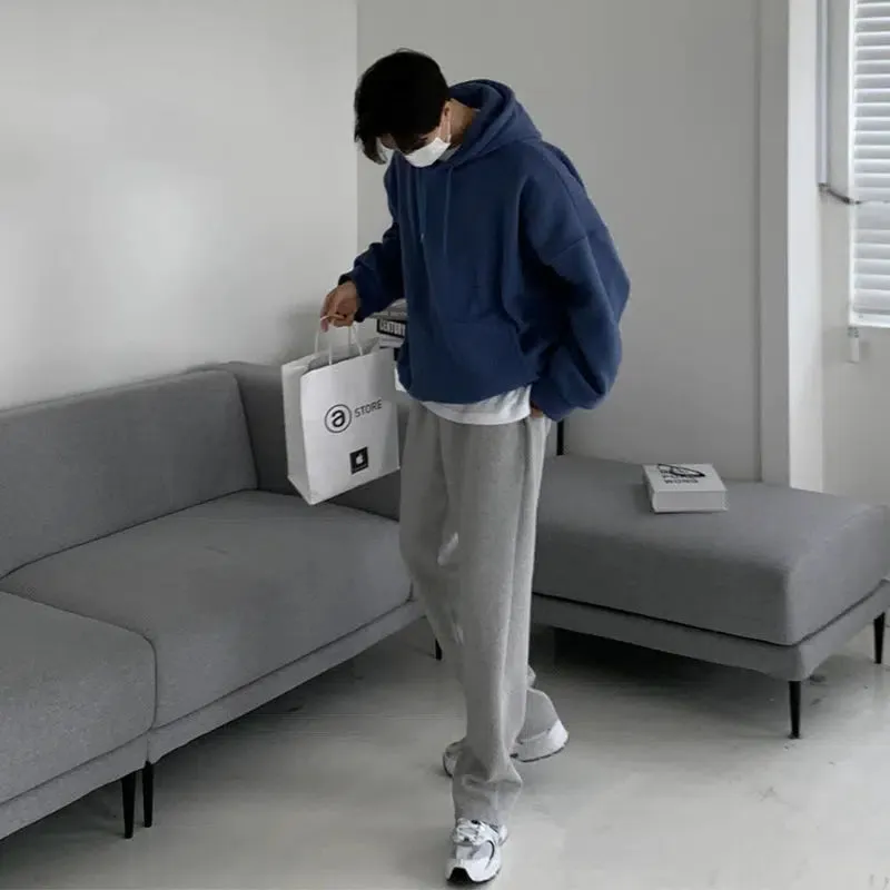 Wide Leg Light Gray Sweatpants