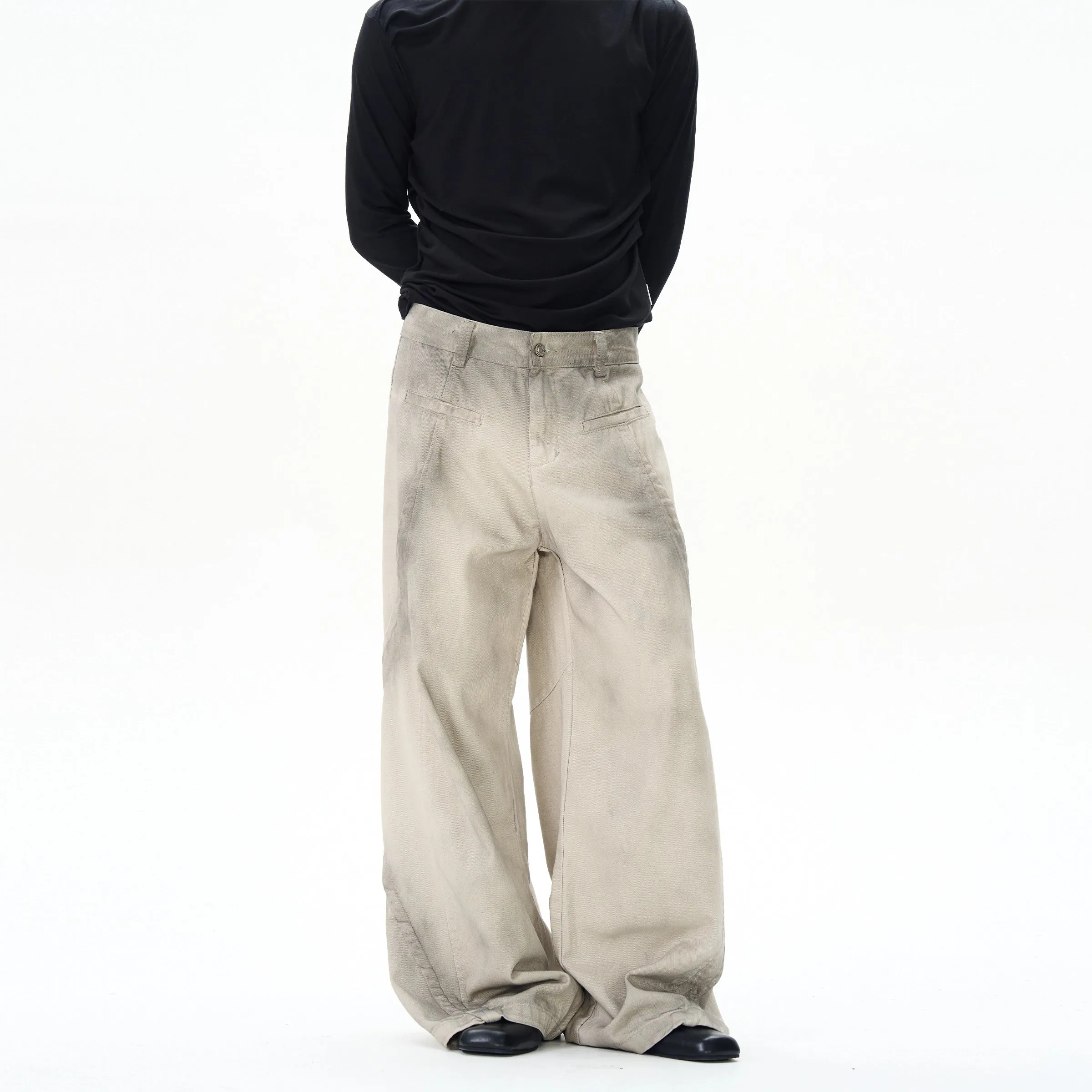 Wide-leg Straight-leg Jeans