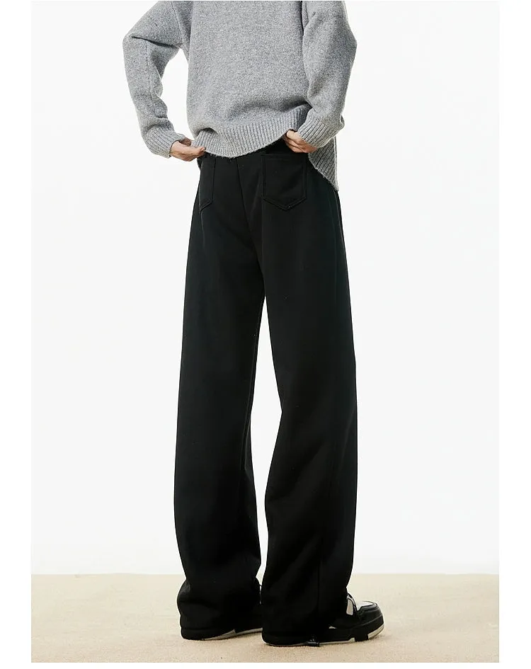 Wide-Leg Velvet-Lined Pants