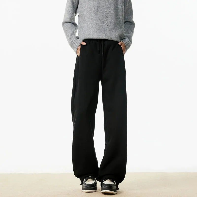 Wide-Leg Velvet-Lined Pants