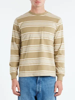 Wide Stripe Pocket Tee