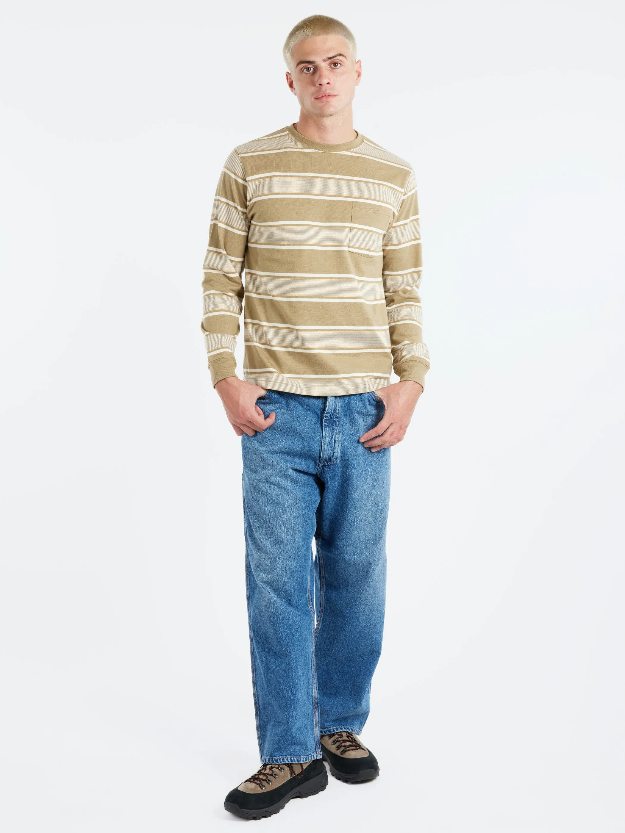 Wide Stripe Pocket Tee