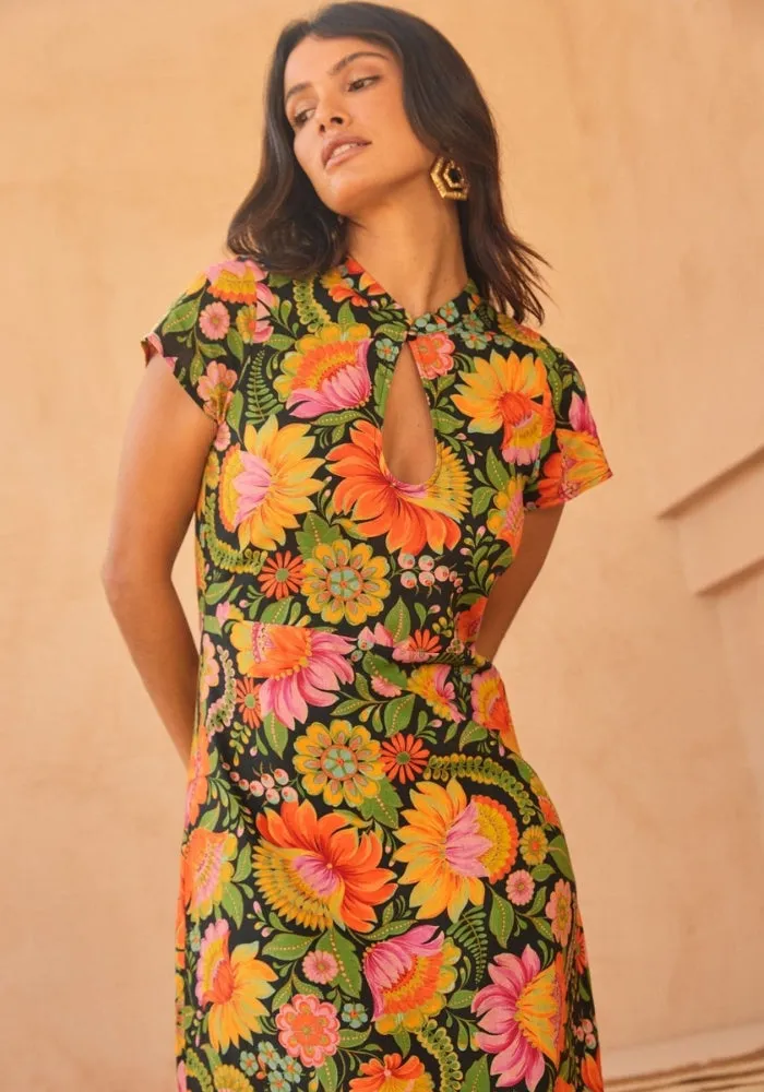 Willa Midi Dress - Fiesta