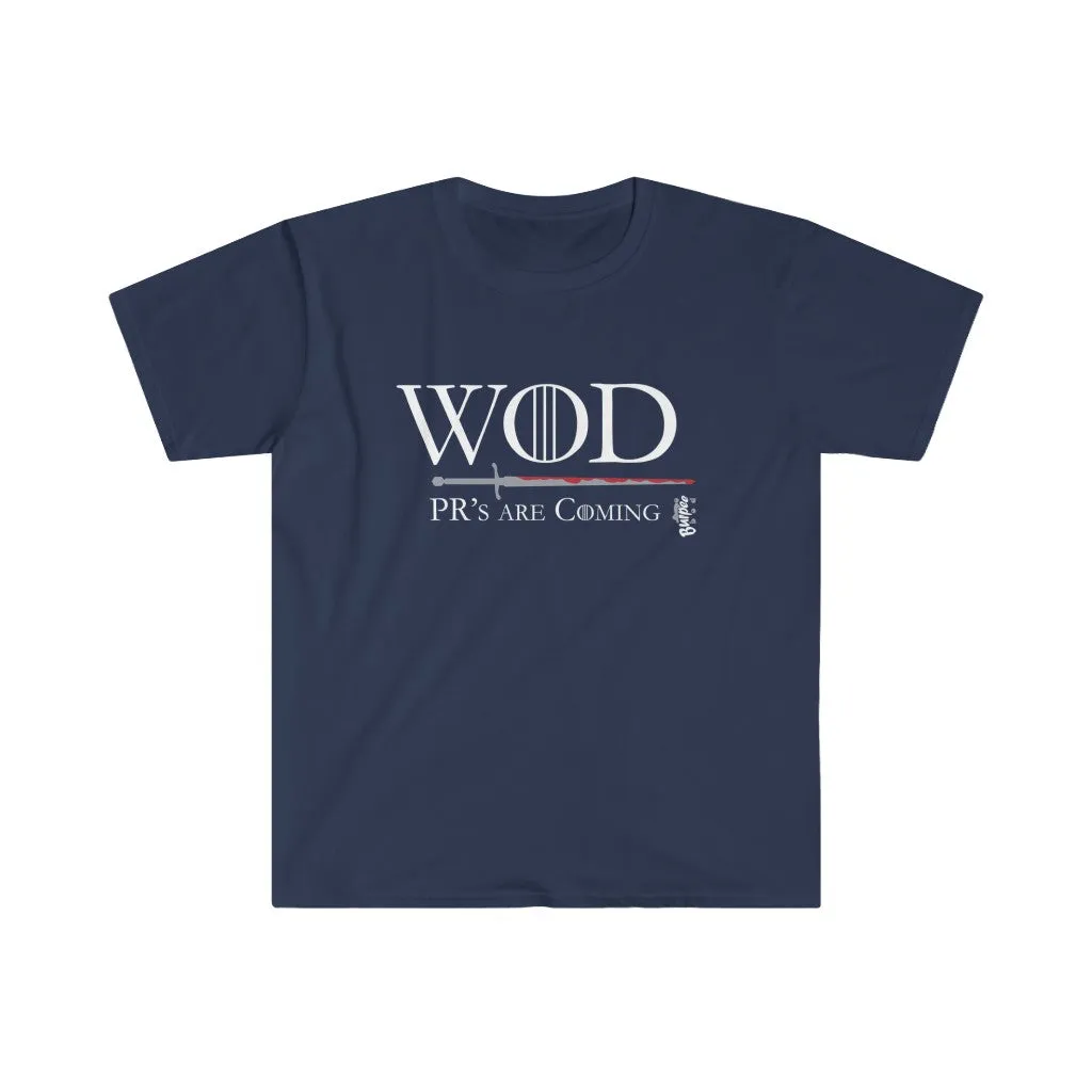 WOD - PR's are Coming - Men's Fitted Workout T Shirt