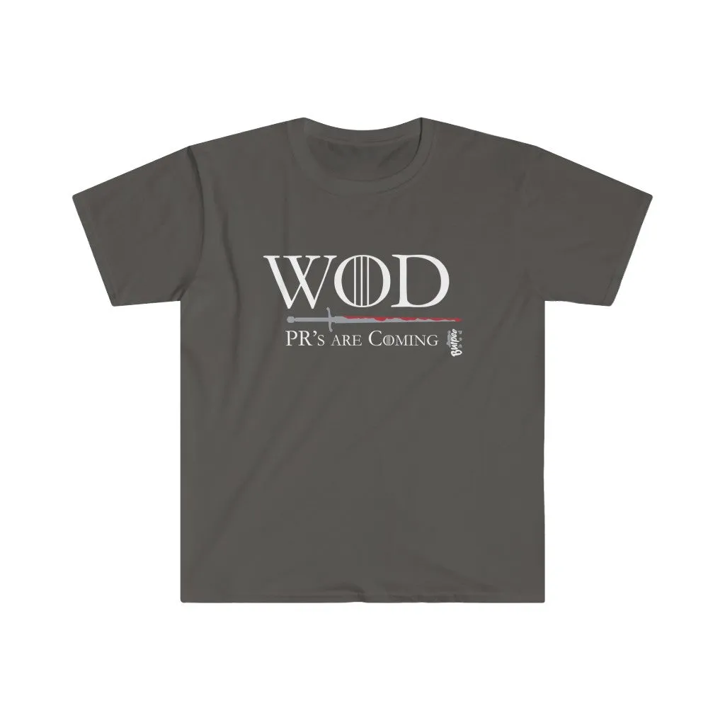 WOD - PR's are Coming - Men's Fitted Workout T Shirt