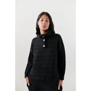 Wol Hide Quilted Anorak Pullover Sweater