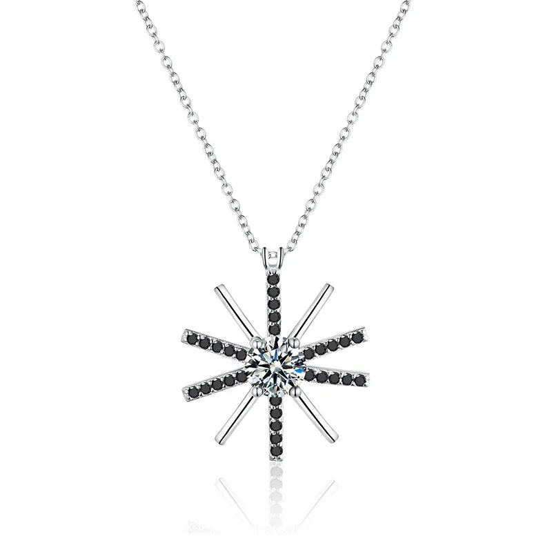 Women Black Pendant Necklace Wedding for Women Jewelry
