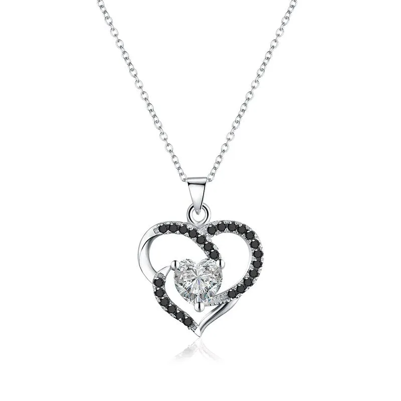 Women Black Pendant Necklace Wedding for Women Jewelry