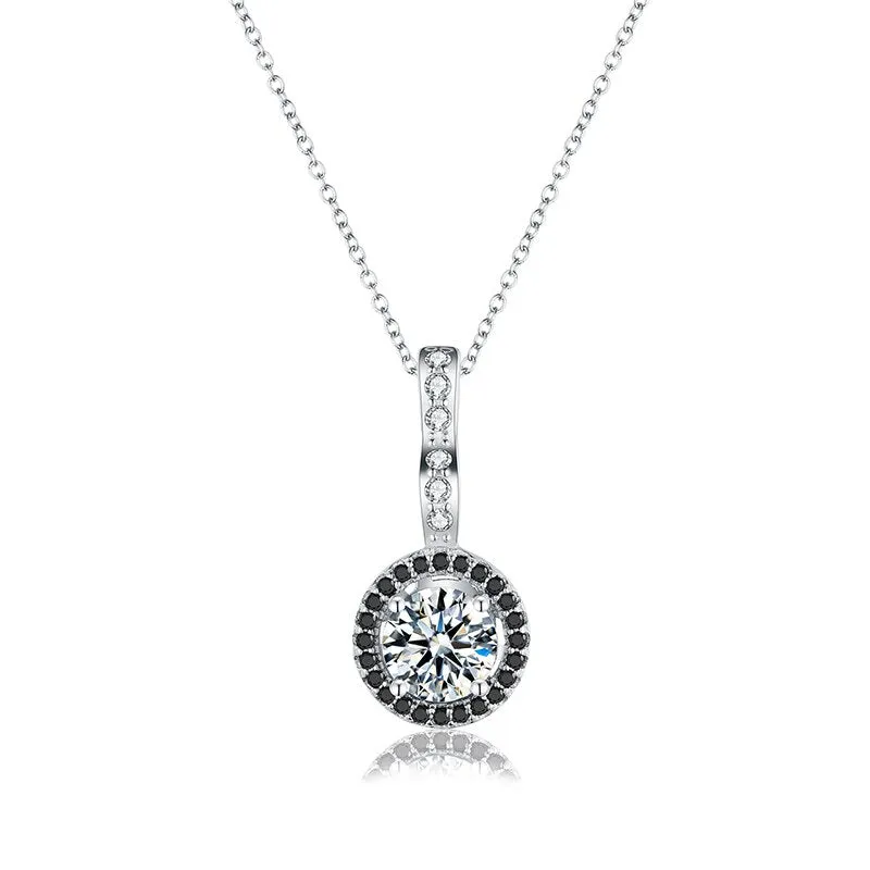 Women Black Pendant Necklace Wedding for Women Jewelry