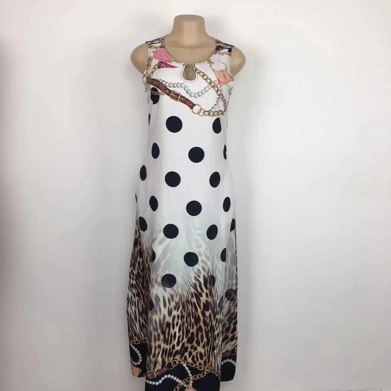 Womens Beautiful Floral Sleeveless Maxi Dress