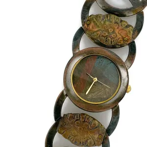 Women's Copper & brass Watch, Multi Color Dial