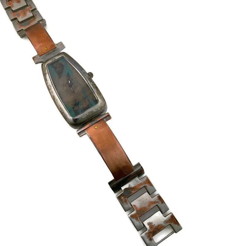  Women's Copper Watch, blue Dial