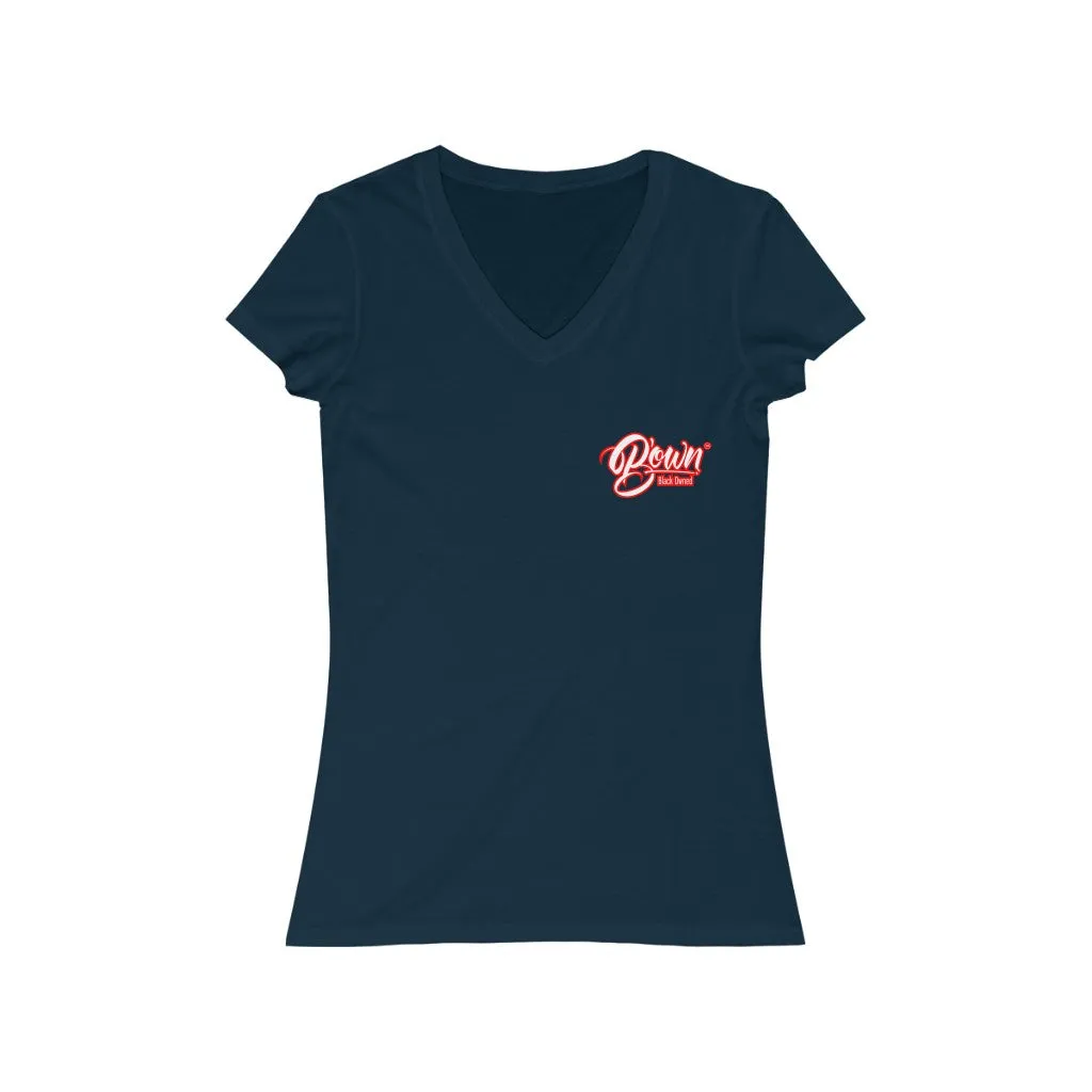 Women's Jersey Short Sleeve V-Neck Tee