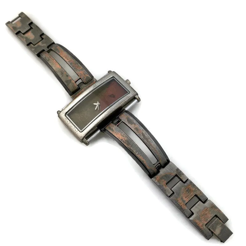Women's Large Watch with Three Tone Dial