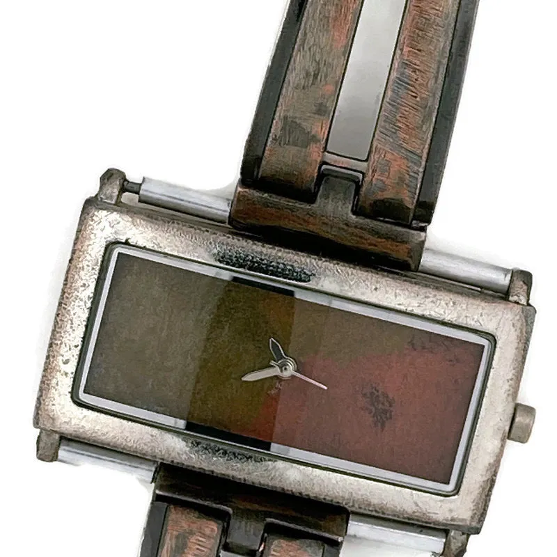 Women's Large Watch with Three Tone Dial