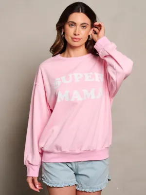 WOMEN'S LONG SLEEVE GRAPHIC PULLOVER SWEATER