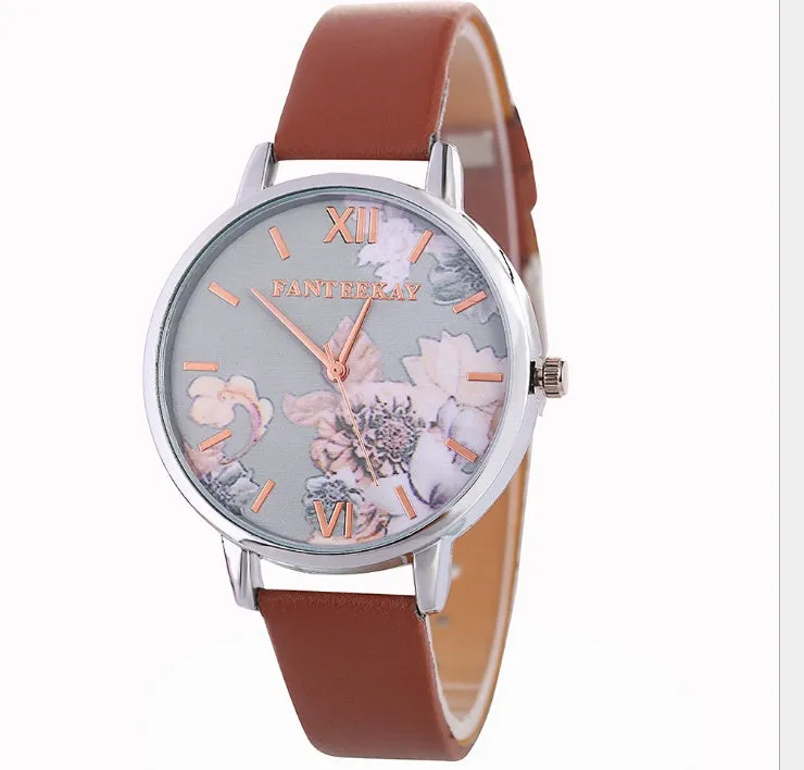 Women's Quartz Watches Major Brand Huawa Belt Quickly Sells Wish Source Broken Flower Watches