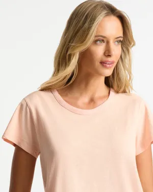 Womens Staple Slim T'Shirt - Peach