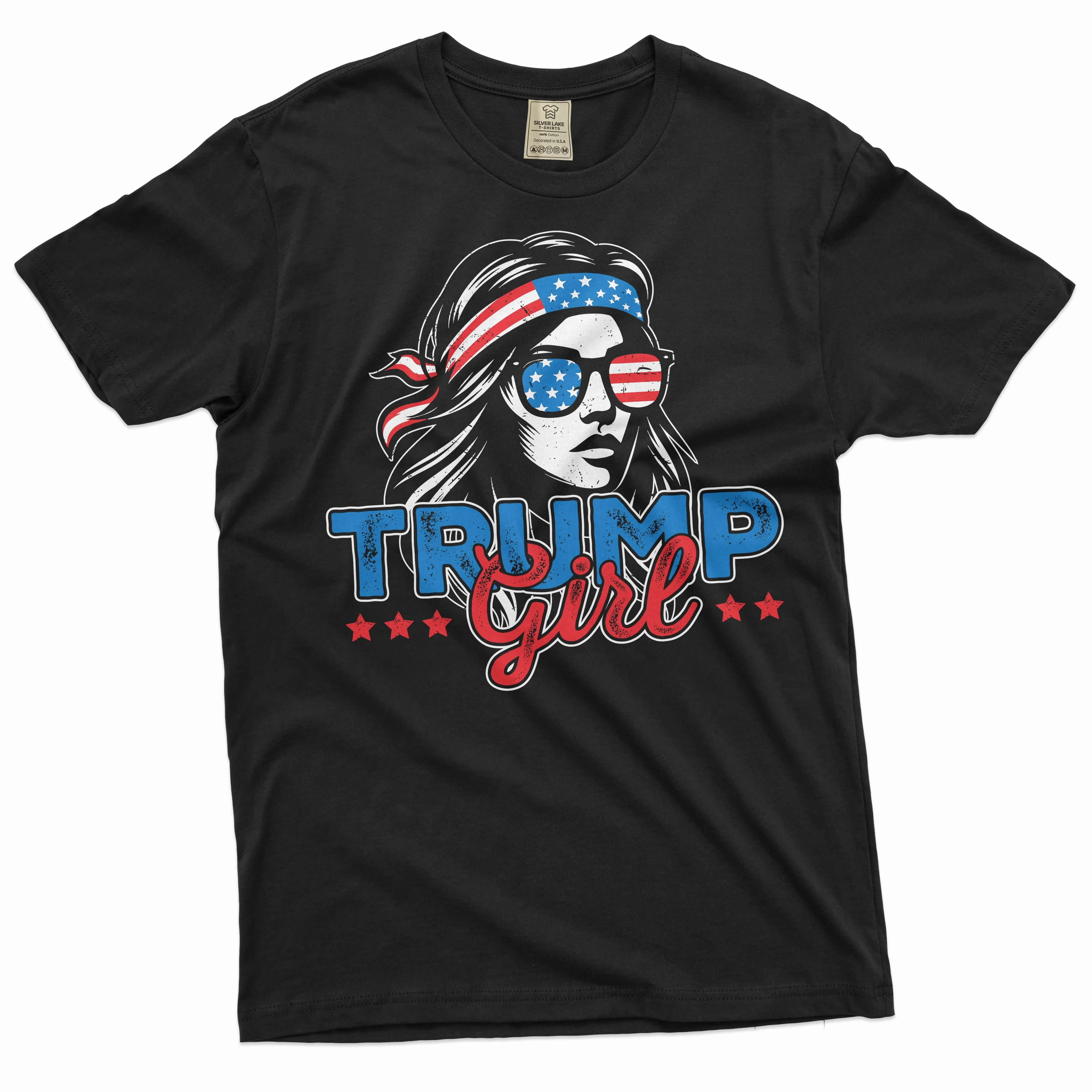 Women's Trump Girl Shirt Donald Trump Support Shirt DJT Shirts Ladies Trump Shirt Patriotic Gifts