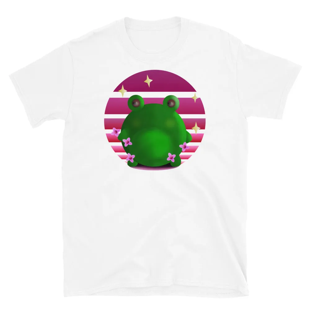 Woodland Frog Cottagecore Vintage Sunset T-Shirt