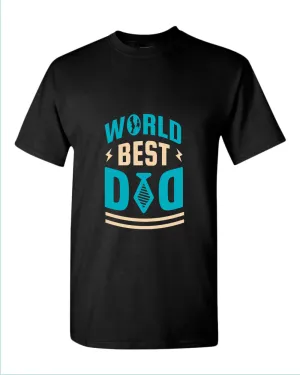 World best dad t-shirt, dad tie t-shirt