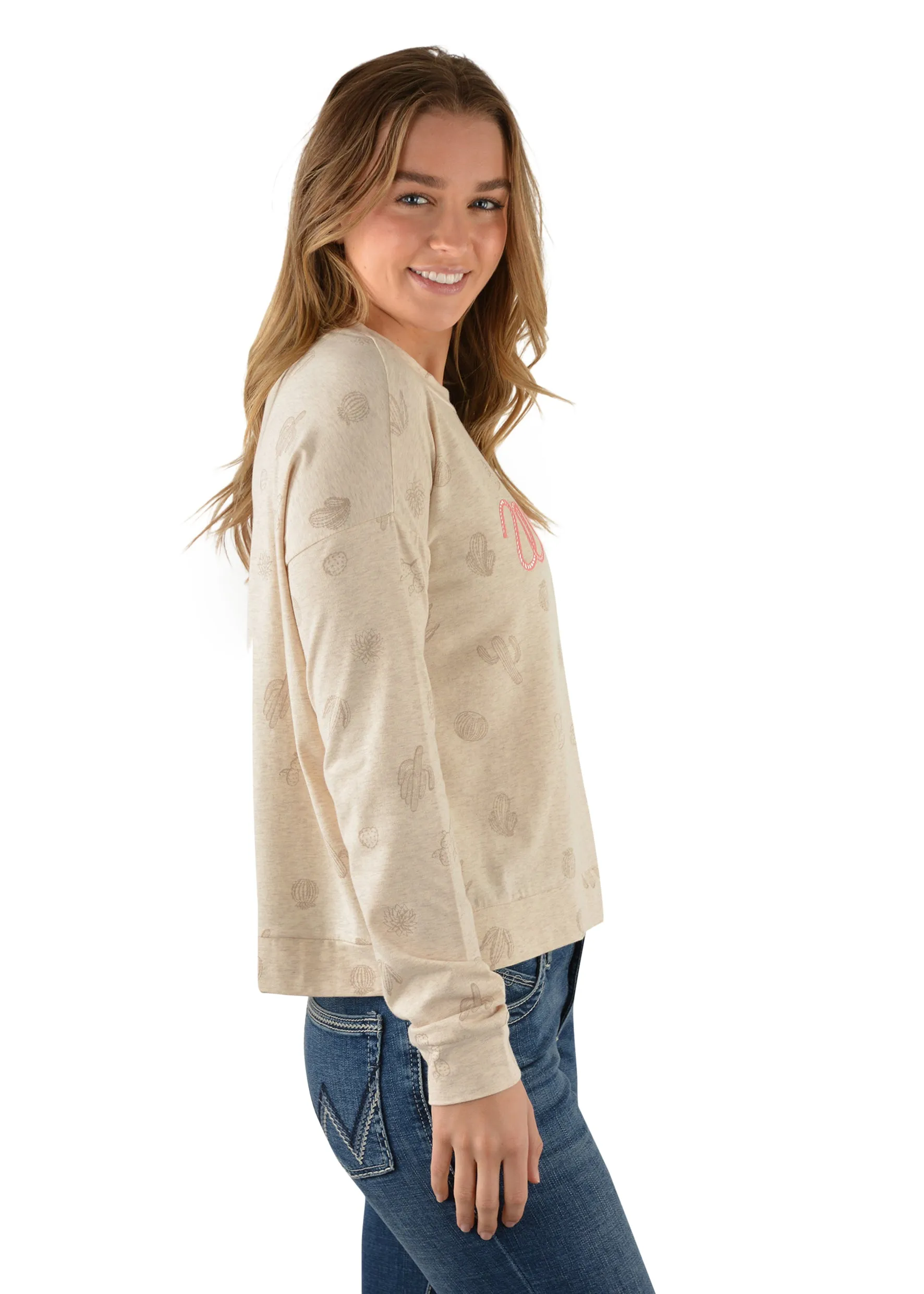 Wrangler Vicky Ladies Tee Oatmeal
