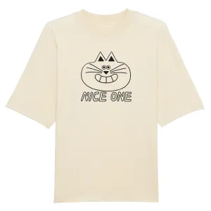 YUK FUN Nice One T-shirt in Natural